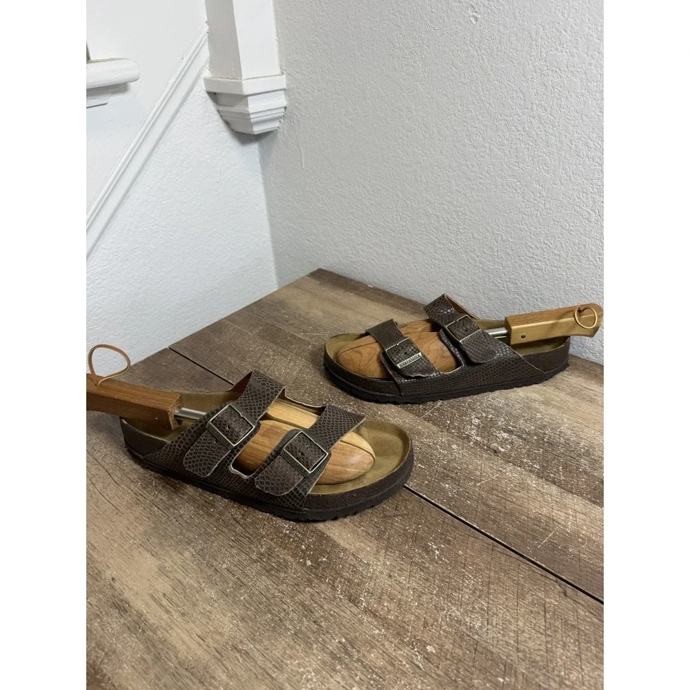 Birkenstock Arizona Nubuck Leather Desert Buck Roast Size 12 45 NEW